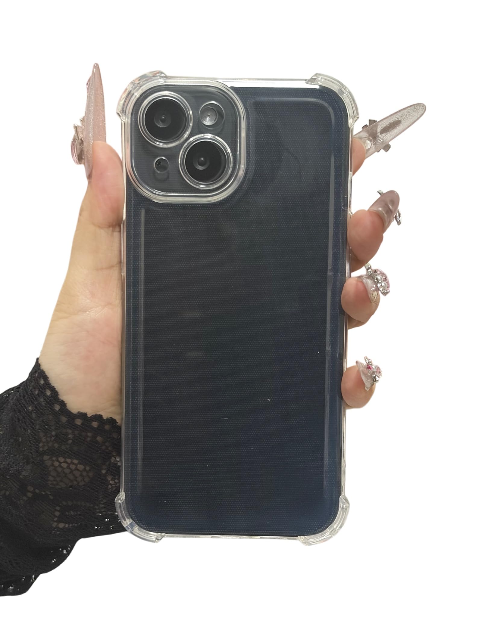 Coque iPhone 15 silicone premium transparente protection objectif dos rigide - 8