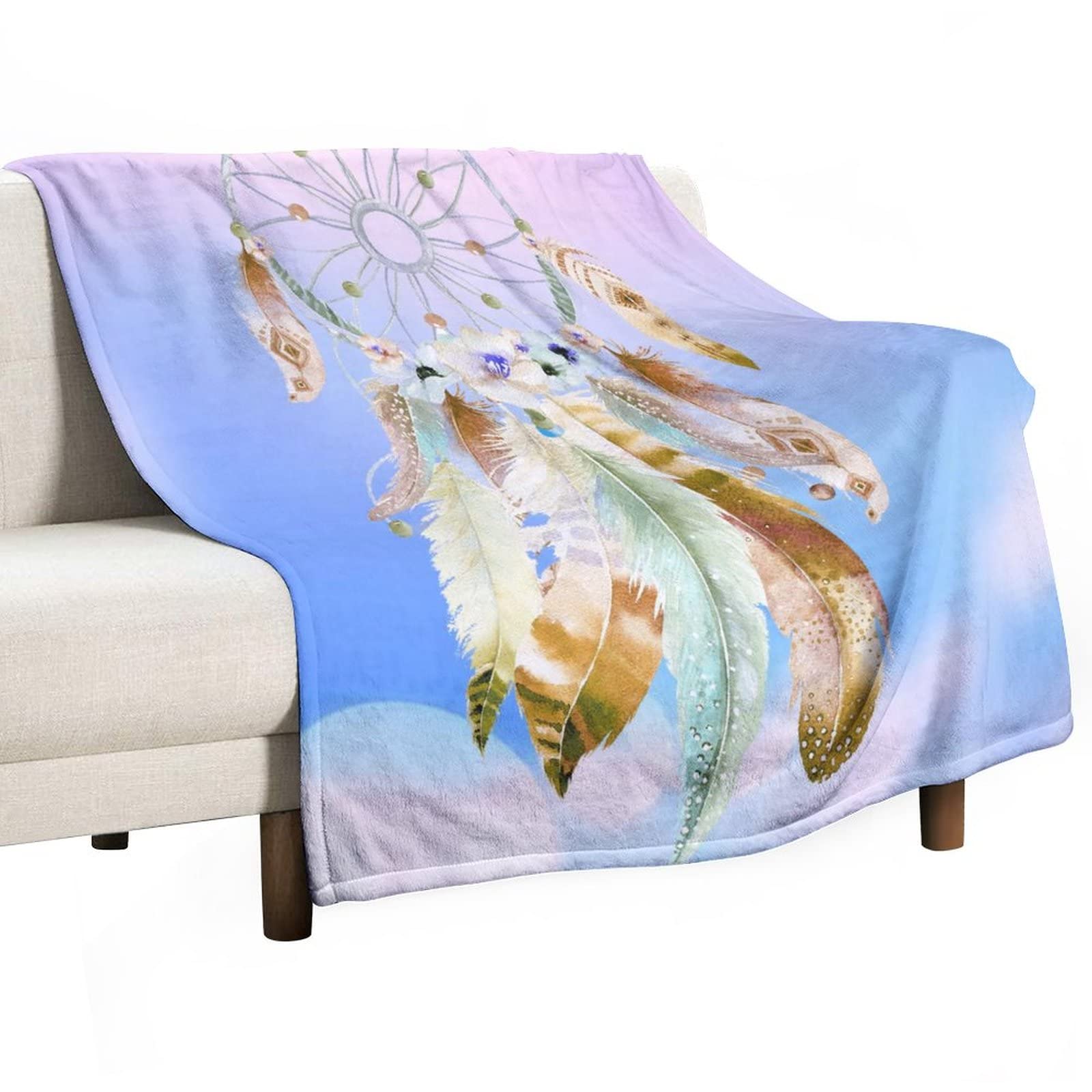 Couverture flanelle attrape-rêves un cadeau doux et chaleureux pour garçon