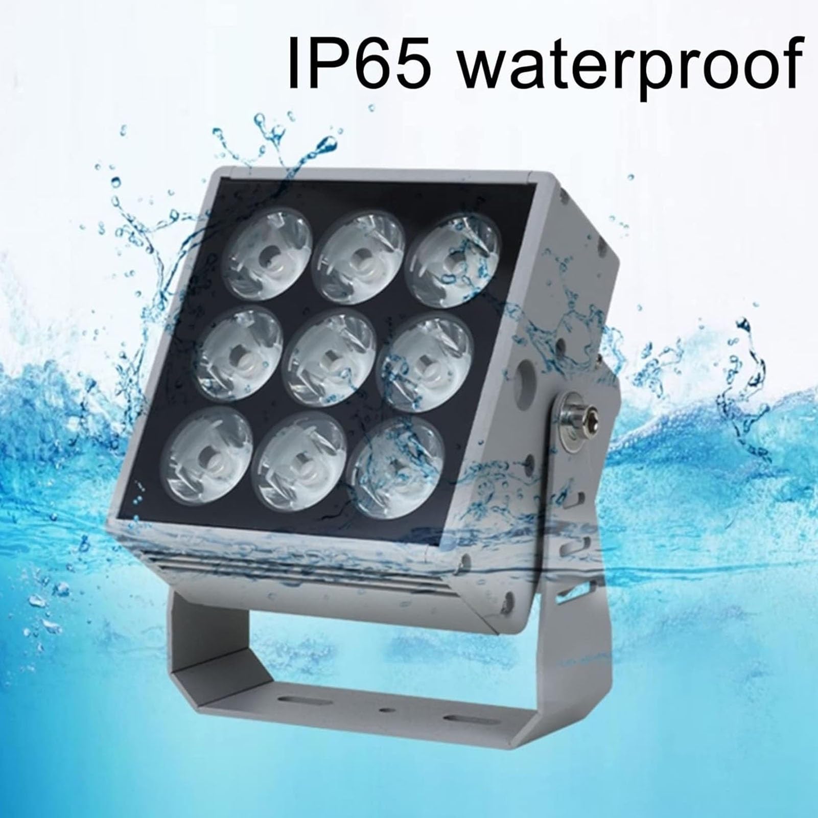 THEGA Foco LED De Haz Largo De 27 W para Paisajismo, Impermeable IP65, Bañador De Pared para Exteriores, 110-230 V, para Porche, Jardín, Césped Y Bodas(Blue)