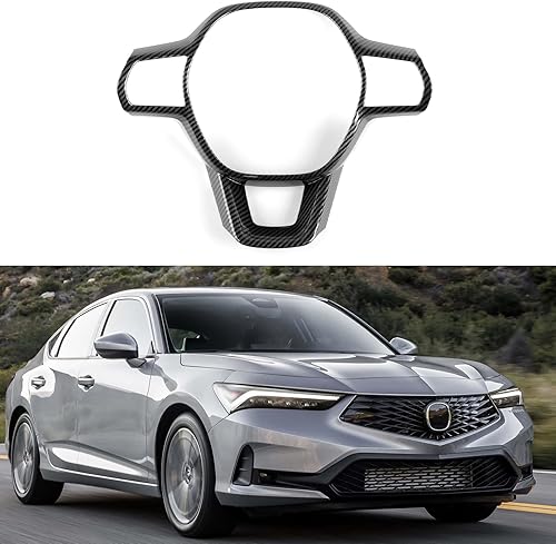 Miniatura 33 de Car Central Armrest Box Cover Decals for 2022 2023 2024 2025 Honda Civic 11th Gen Accessories ABS Carbon Fiber Interior Stickers