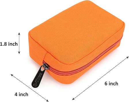 Small Makeup Bag Cosmetic Pouch | Zipper Mini Tech Charger Cable Electronic Organizer Case Travel Accessories