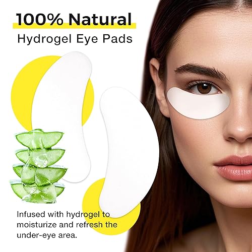 Miniatura 10 de LASHVIEW 50 pares de almohadillas para los ojos, almohadillas debajo de los ojos para extensión de pestañas, almohadillas de microespuma, naturales