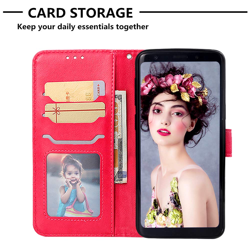 Custodia A Libro A Portafoglio In Pelle Marrone Avizar Per Samsung Galaxy S9 Plus - Foto 11