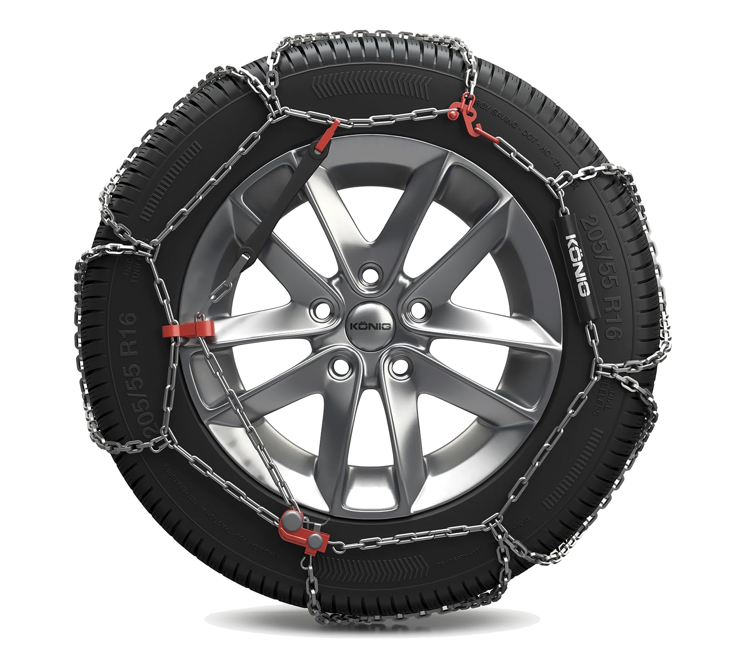 KÖNIG CB-12 104 - Chaînes à Neige, Set de 2
