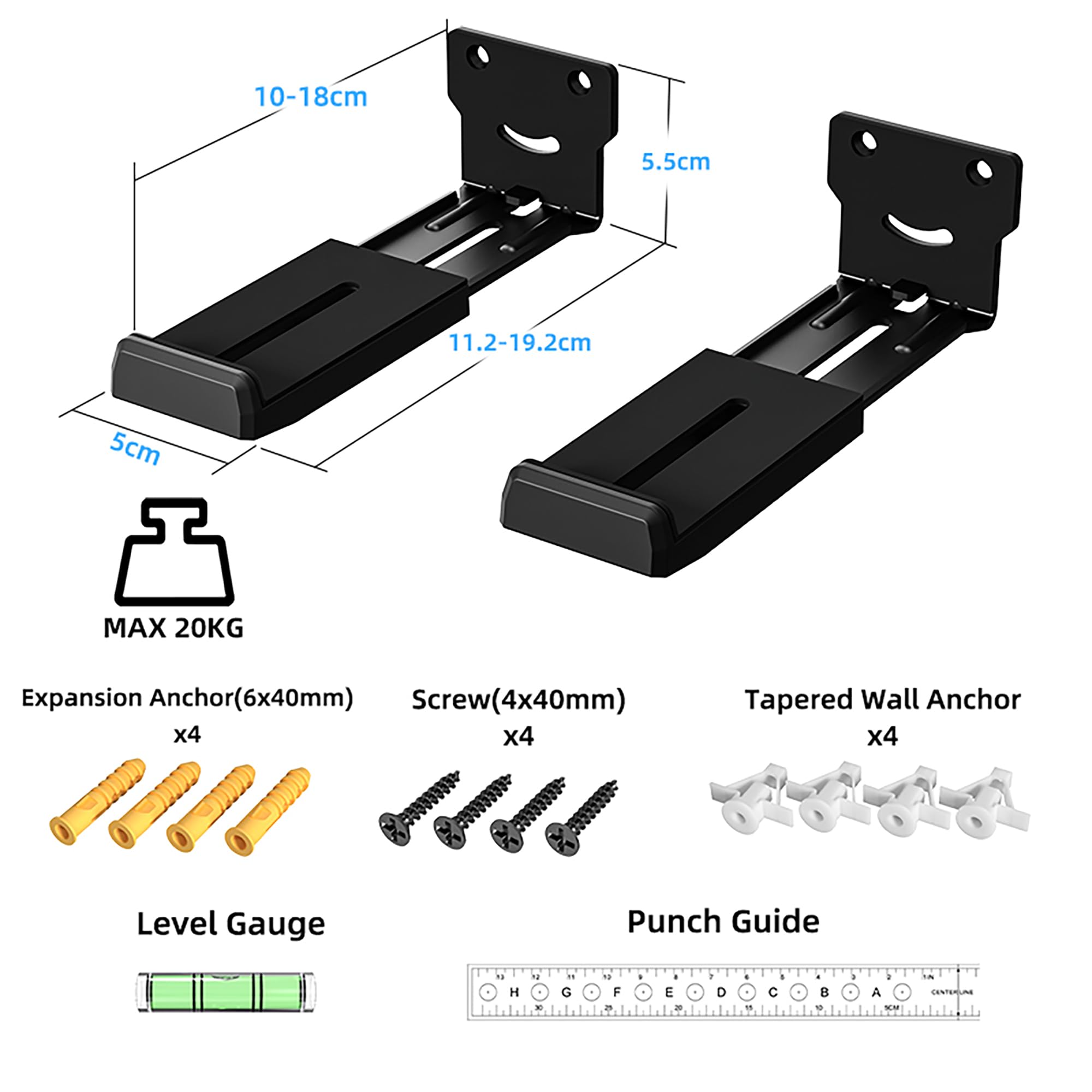 ETHU Uchwyt ścienny soundbar (czarny)