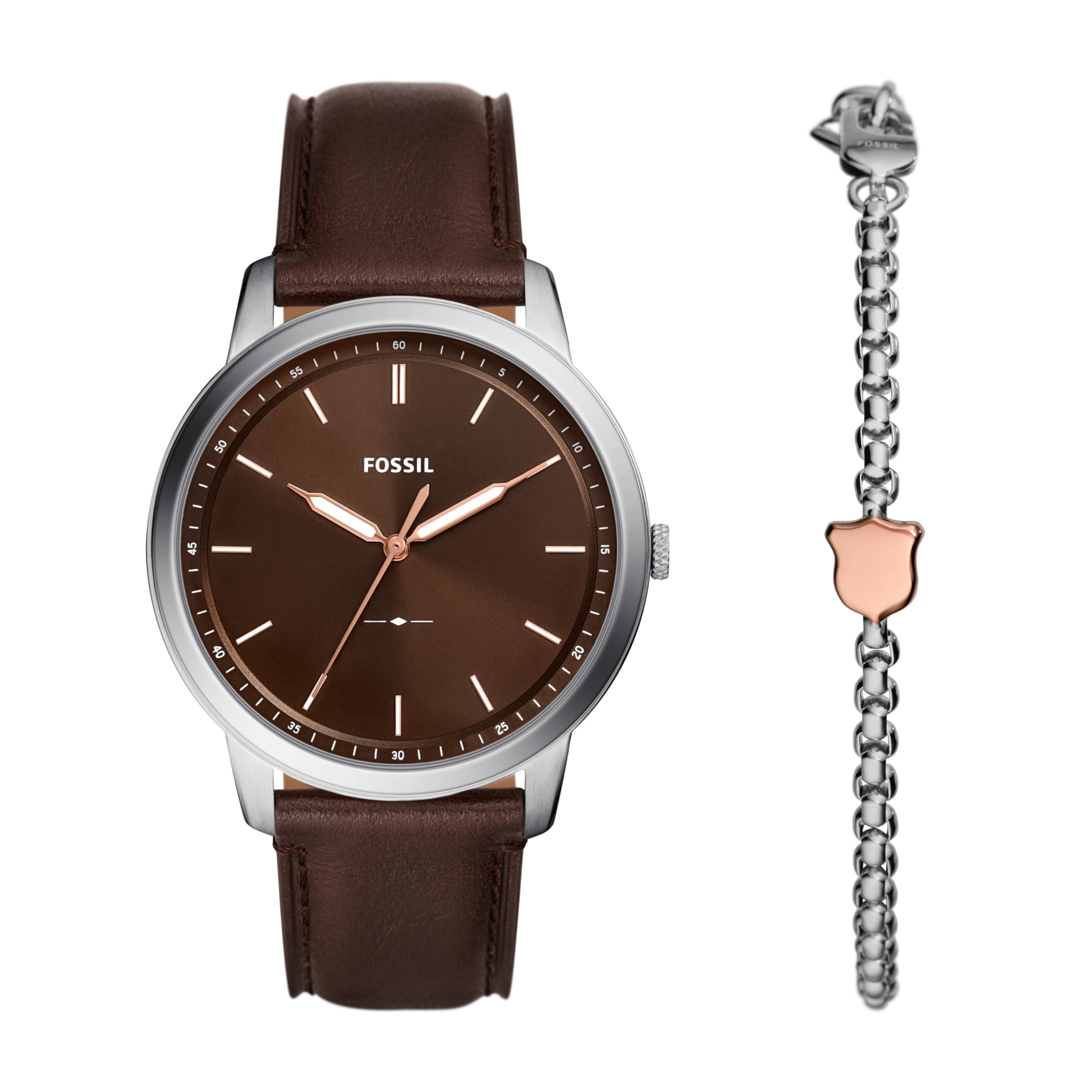 Fossil Leather Analog Brown Dial Mens Watch-Fs6019Set (B0CJ6Z1QQH) Amazon Price History, Amazon Price Tracker