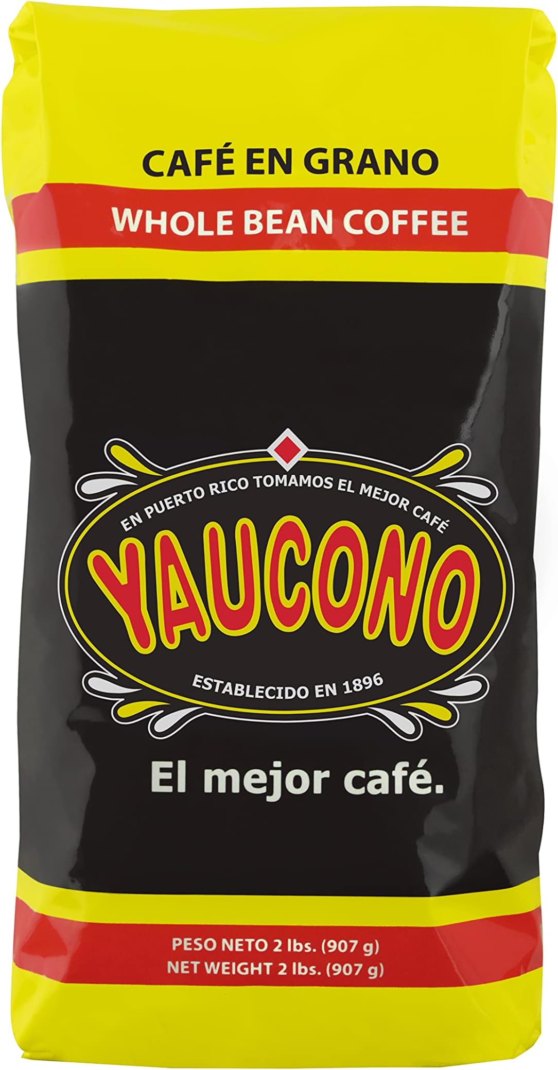 Whole Bean Coffee in Bag, Medium Roast, Fresh From Puerto Rico, 2 Pound (Pack of 1)