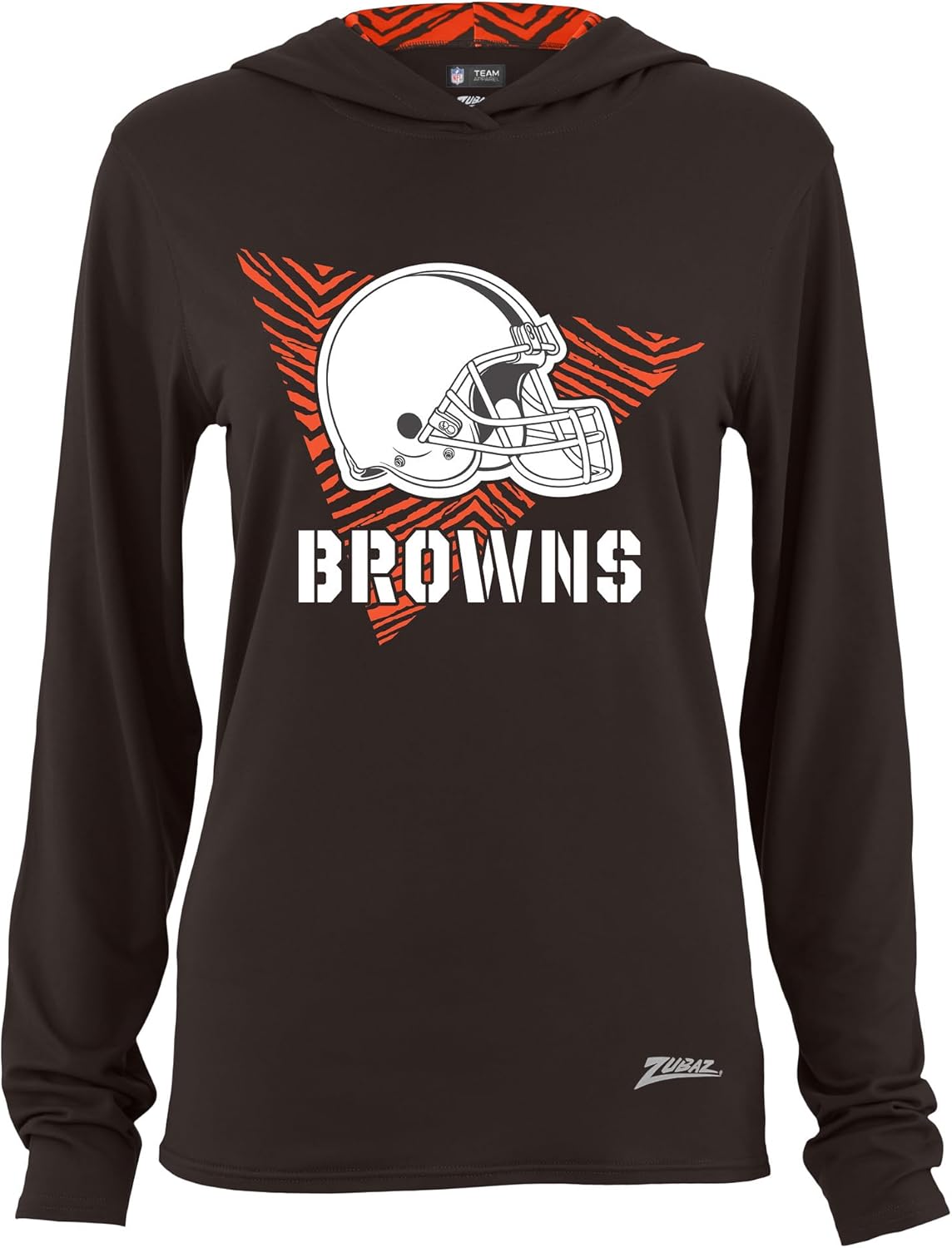 Zubaz NFL Women's Hood Lined Lightweight Hoodie