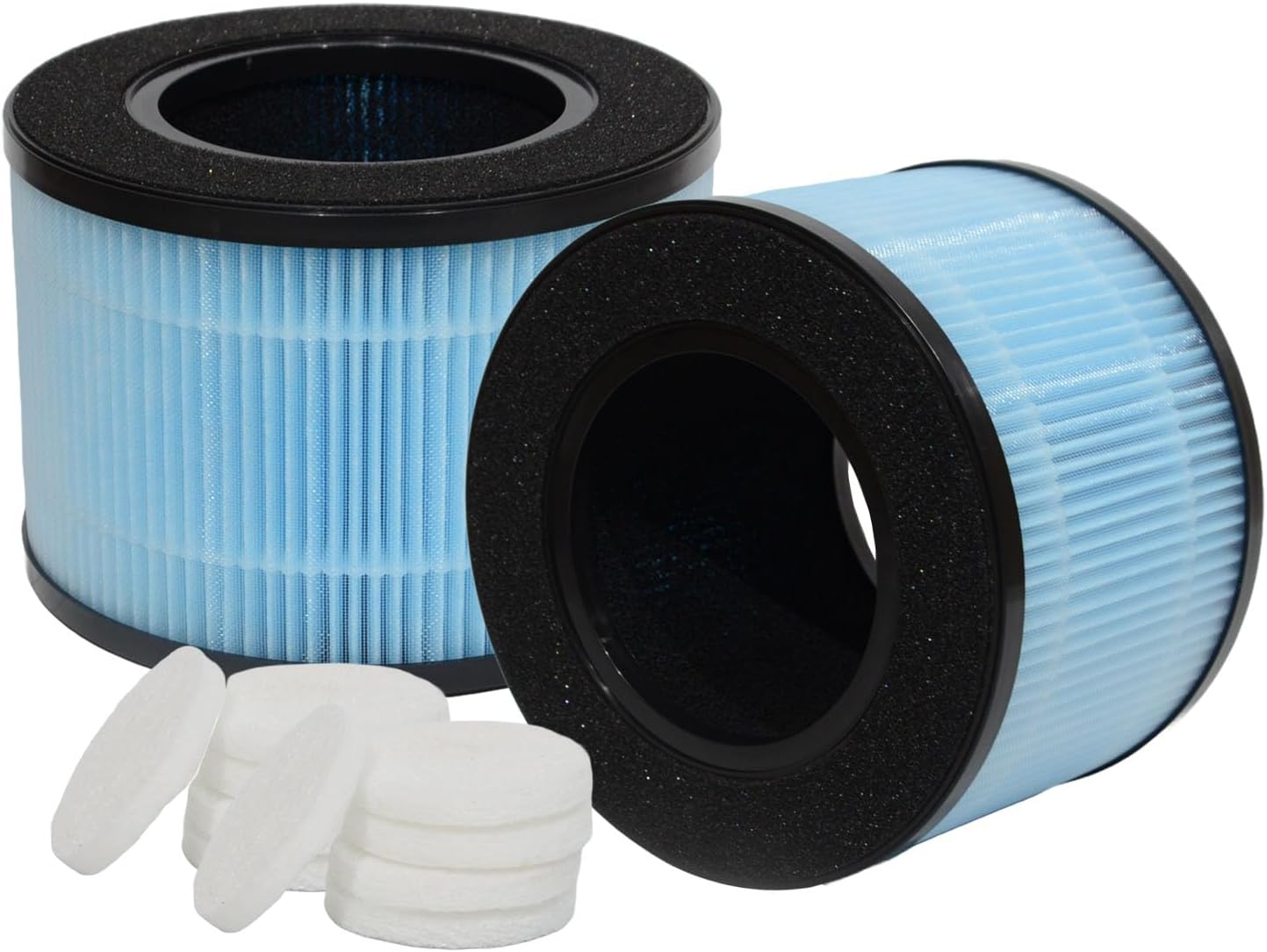PUREBURG Replacement Filter Compatible with Aircillin AP0801 Air Purifier,2-Pack H13 HEPA & 10 Aroma Pad, 3-Stage Filtration Activated Carbon 2-in-1 Air Cleaner