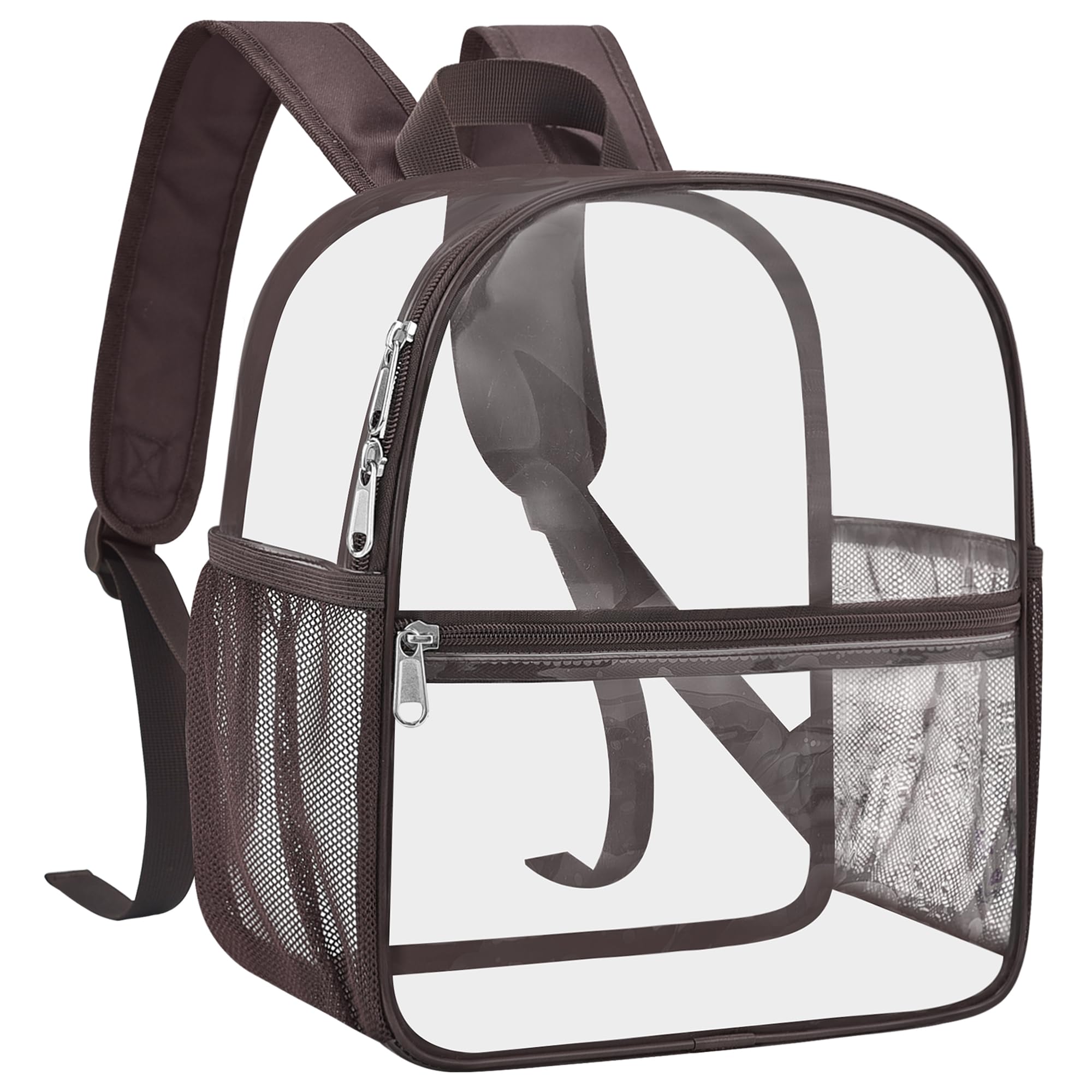 USPECLARE Clear Backpack for Stadium Approved 12×6×12 Transparent Bag | Small Clear Bag with Wider Shoulder Straps for Stadium Events Concert Work Festival