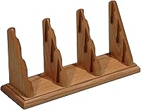 Vista 6 de Wooden Mallet Tarjetero de 3 bolsillos para encimera, roble claro