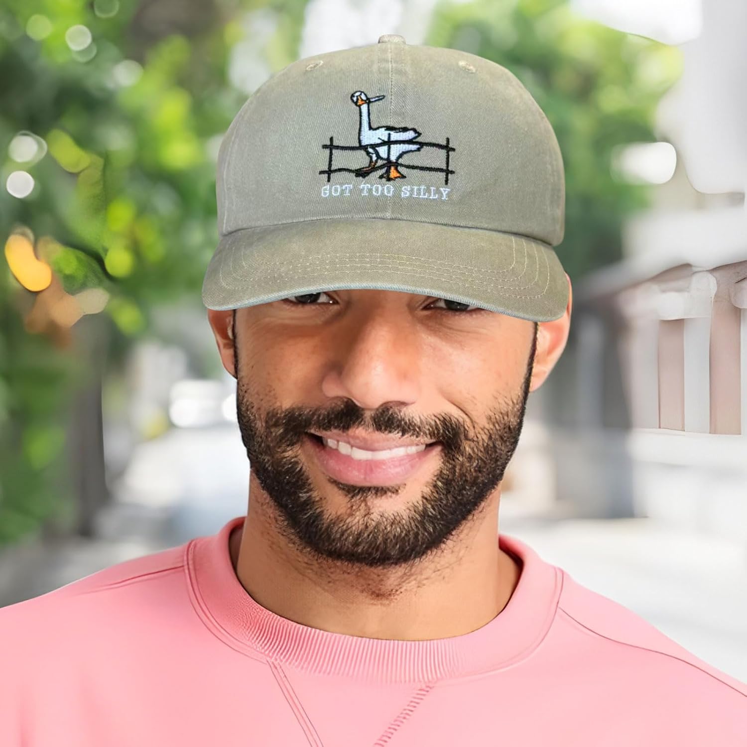 Embroidered Funny Baseball Hats for Women Adjustable Washed Vintage Pickleball Hats for Men Dad - Image 4