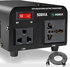 Yinleader 500W Voltage Transformer Power Converter(110V to 220V,220V to 110V) Step Up/Down Converter 110/120 Volt - 220/24...