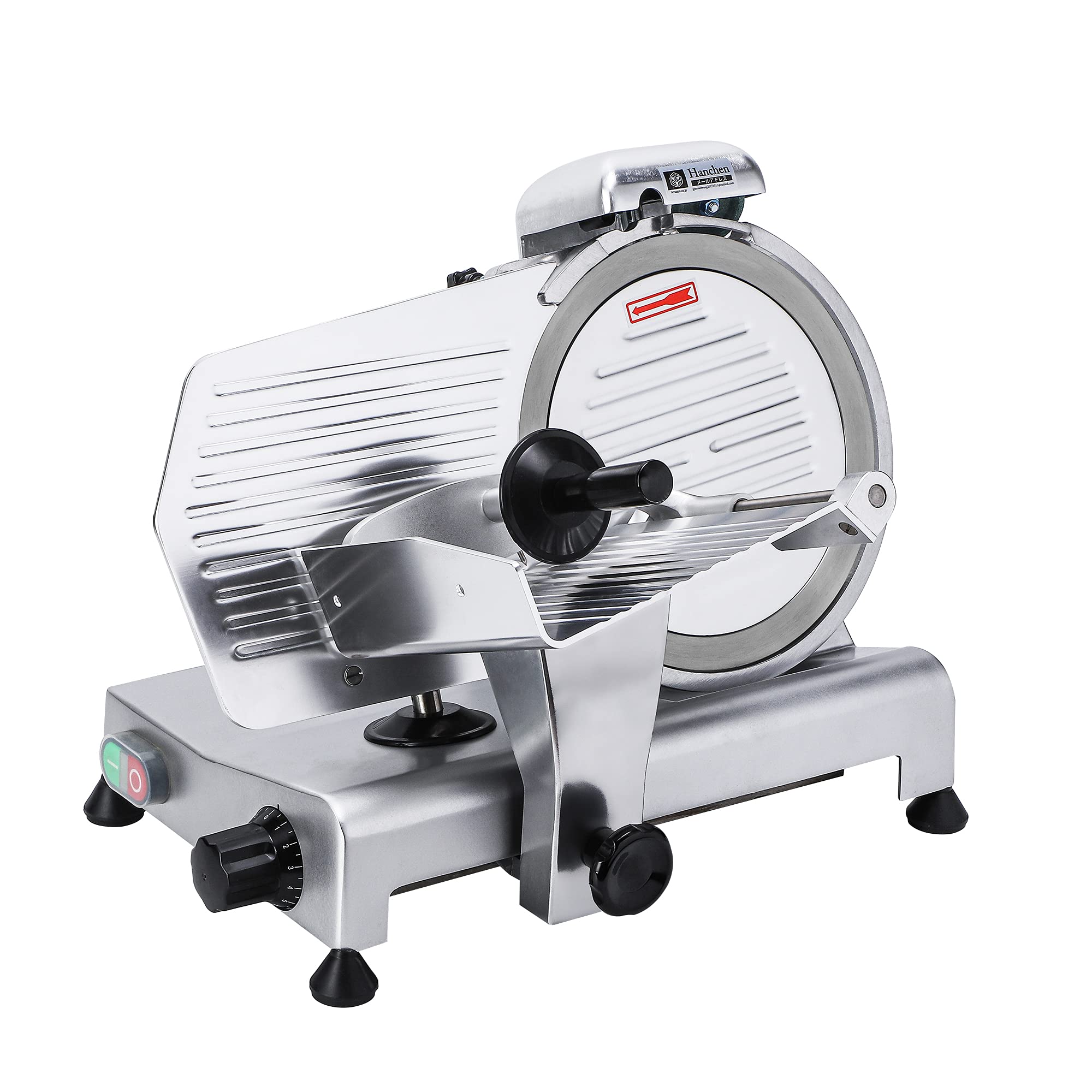 Amazon | Hanchen 電動肉スライサー 250mm回転刃 0~12mm厚み調節