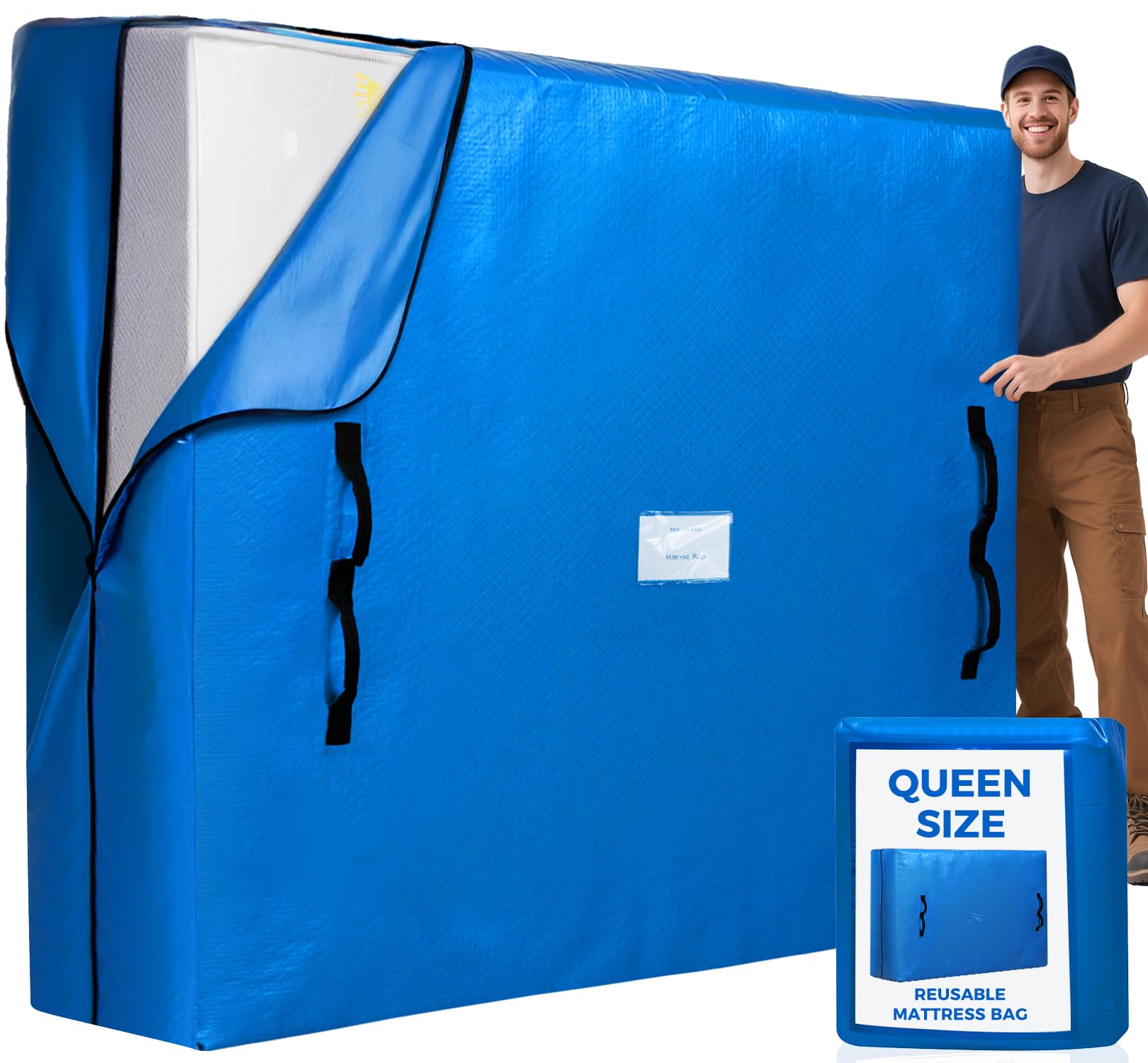 BAGAIL Mattress Bags for Moving with Heavy Duty Handles