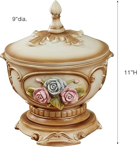 Miniatura 3 de Touch of Class Emmalynn - Cuenco cubierto de rosas multicolor pastel