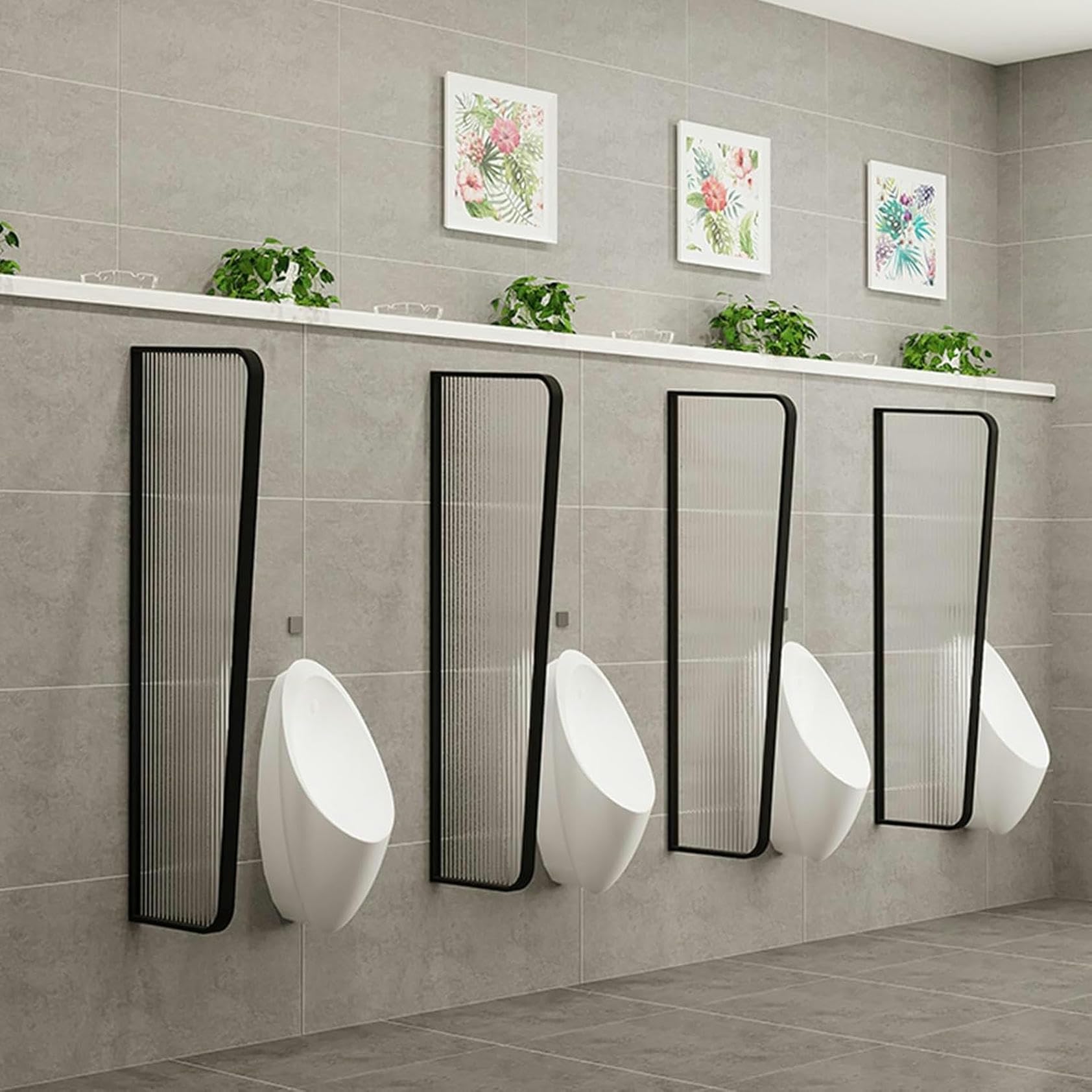 GJZQDKX Flaxproof With Urinal Screen, Toilet Separator With Urinary Screen, Privacy Screen For Adult Urinal, Adult Urinary Urinary Partition, Toilet Partition (color