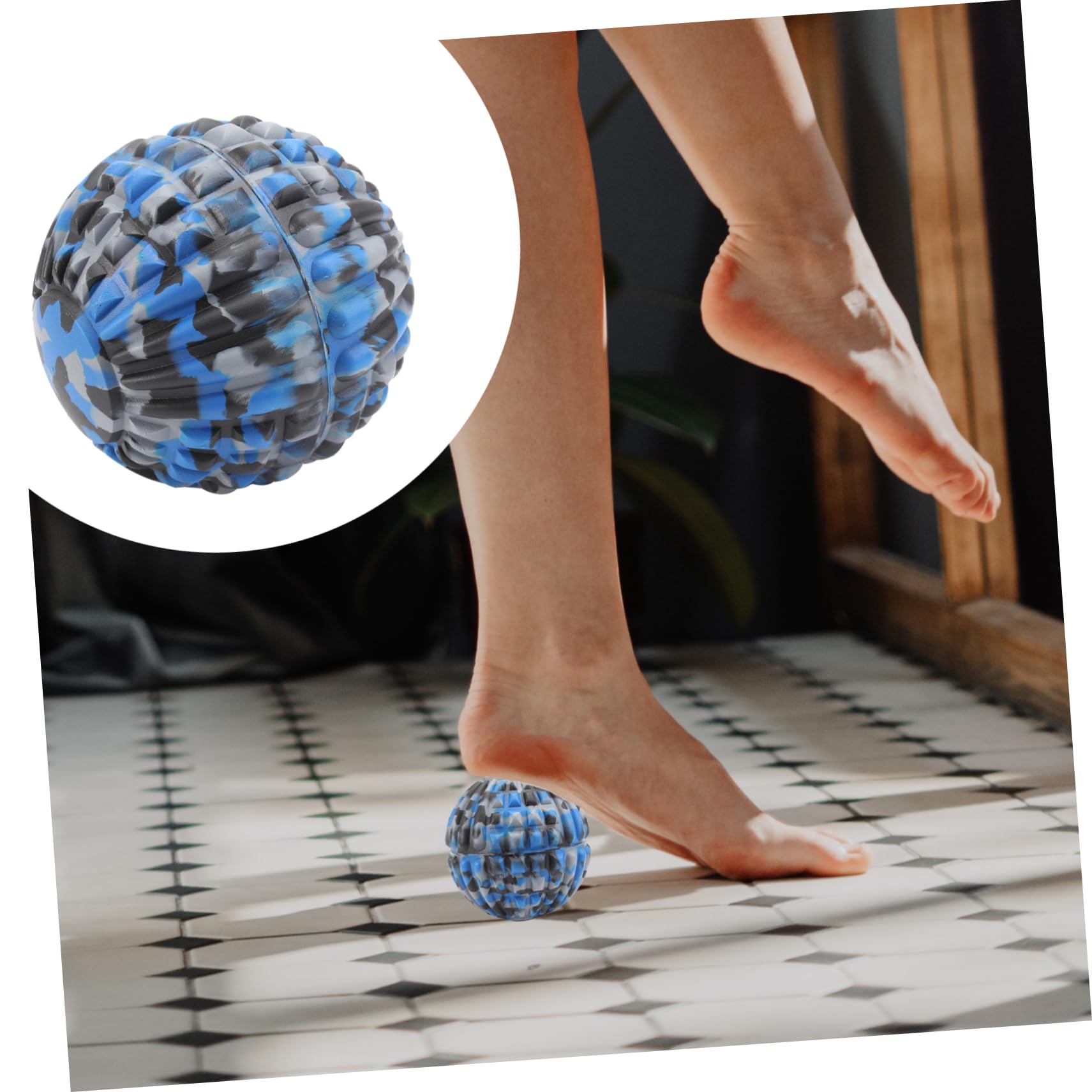 GLEAVI 2piezas Pelota De Masaje Para Pies Camuflaje Rodillo De Fitness Para Relajación Muscular y Entrenamiento Accesorio y Práctico Para Yoga y Ejercicio