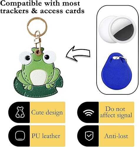 Miniatura 87 de Funda de cuero para llavero para Apple Airtag, funda protectora de AirTag con anillo para llavero, funda antiarañazos para llaves