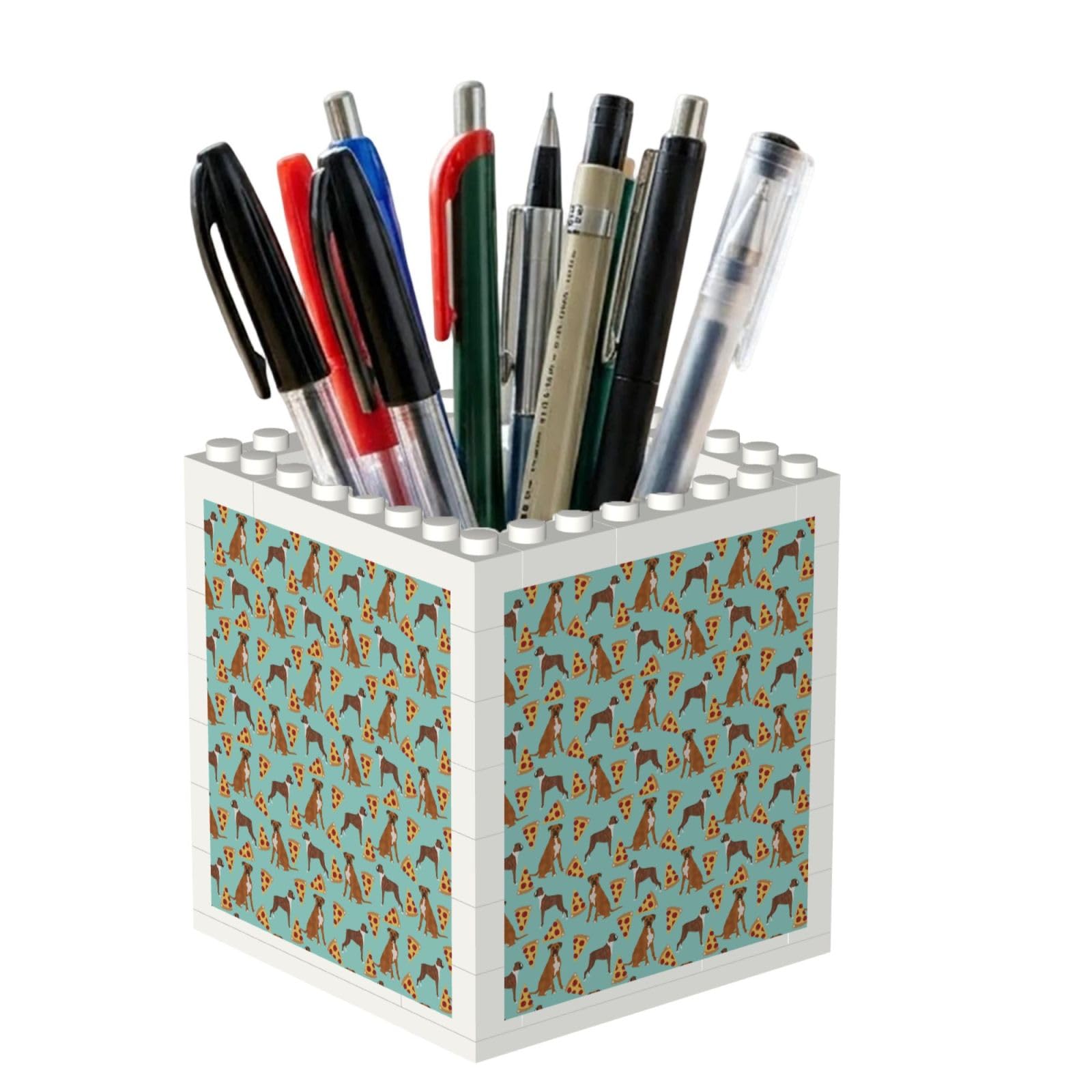 Poadnly Boxer Dog, Pen Pot Pencil Holder for Office Home School, Compact Desk Organiser for Office Stationery
