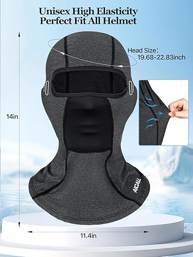 Miniatura 4 de Pasamontañas de esquí, antiempañamiento, resistente al viento y transpirable, máscara facial térmica para hombres y mujeres, equipo de invierno