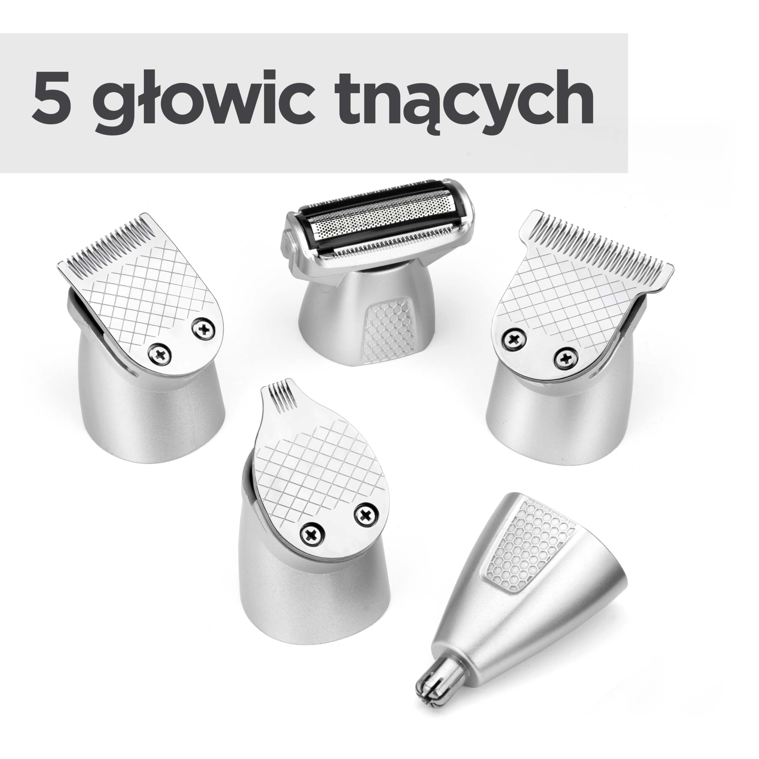 BaByliss Lithium Power 11 w 1 Multi-Trimmer - bezprzewodowy zestaw do pielęgnacji, w tym trymer do brody i trymer do nosa, wodoodporny, prezent dla mężczyzn, czarny/szary, MT812E