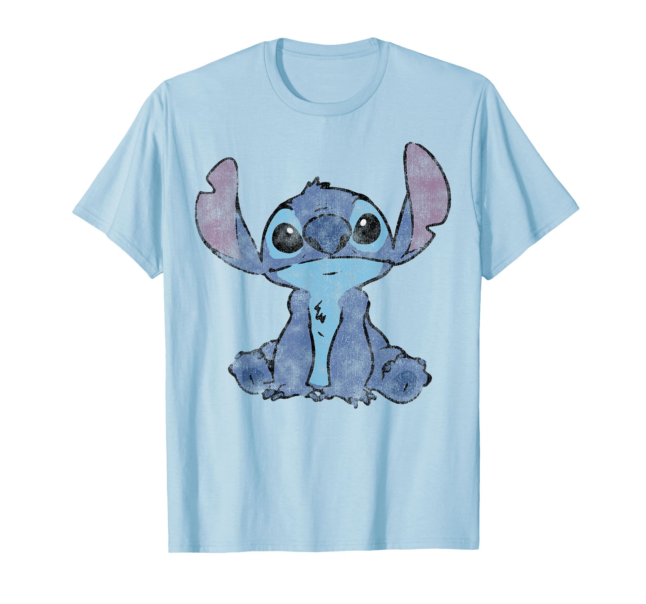 Disney Lilo &amp; Stitch Distressed Stitch Portrait T-Shirt