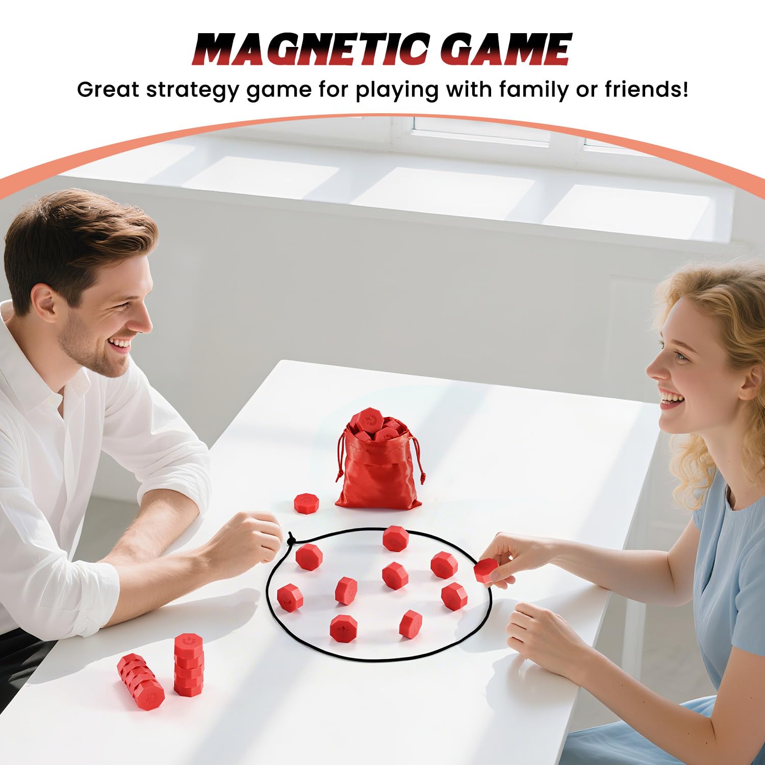 Juego magnético, juego familiar magnético, juegos de mesa de estrategia, regalos para niños y adultos 3