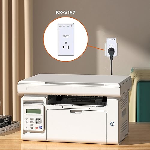 Miniatura 6 de BXST Protector contra sobretensiones 5-15 (120V) para refrigerador de una toma de corriente, protector contra sobretensiones electrónico de alto y