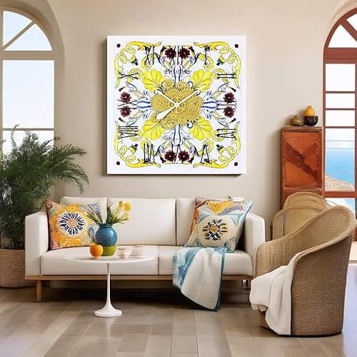 Vista 85 de The Gears - Reloj de pared con engranajes móviles (Vietri, redondo de 36 pulgadas)