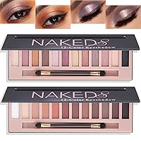 Vista 9 de Paleta de sombras de ojos ahumadas negras – brillo plateado, gris, oro, marrón – 9 colores – Acabado brillante y mate – Larga duración, resistente