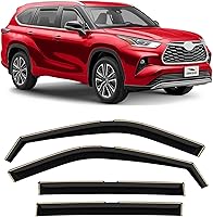 Vista 9 de Voron Glass - Protectores de lluvia extra duraderos en canal para Ford Escape 2020-2026, deflectores de ventana, viseras de ventilación, 4 piezas