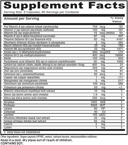 Miniatura 2 de Vitanica, Senior Symmetry, multivitaminas y minerales de 65 años en adelante, vegano, 180 cápsulas