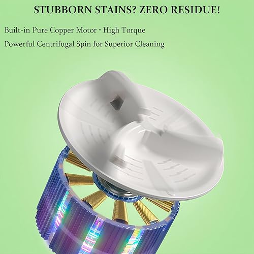 Miniatura 3 de Lavadora portátil, mini lavadora plegable de 16 litros con luz UV-C y cesta giratoria, 3 modos de limpieza, pequeña máquina de lavandería plegable