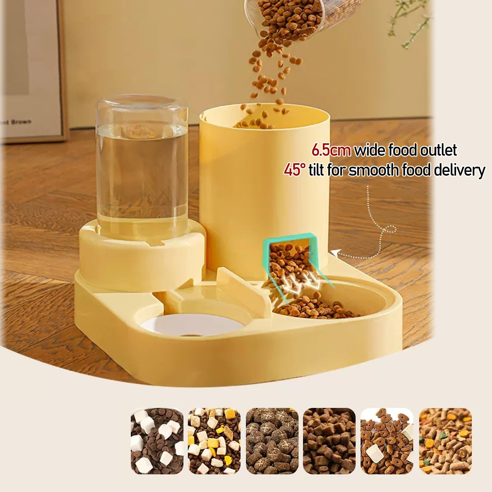 Comedero Gatos, Comedero Gato Automatico, Dispensador Comida Gatos para Gatos para Mascotas Pequeñas y Medianas