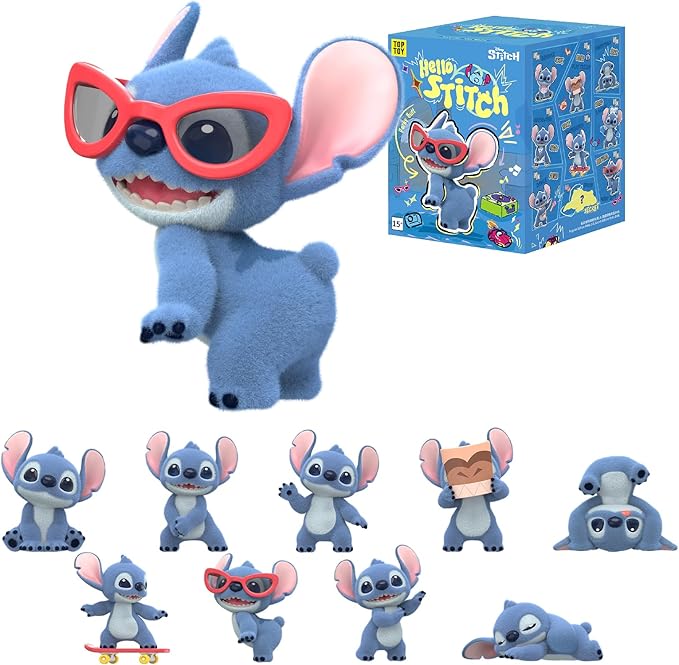 TOP TOY ディズニー "Hello,スティッチ" シリーズ【1ピース】ガチャガチャ ブラインドボックス フィギュア