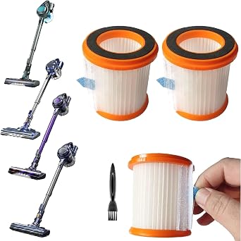 3 Pack Hepa Filter Replacement Compatible with Voweek VW-VC08 Cordless Vacuum, Washable Vacuum Filter Replacement for MOOSOO XL618 Pro Series. Only for Vac Cyclone as Pic 5 Bottom Left.