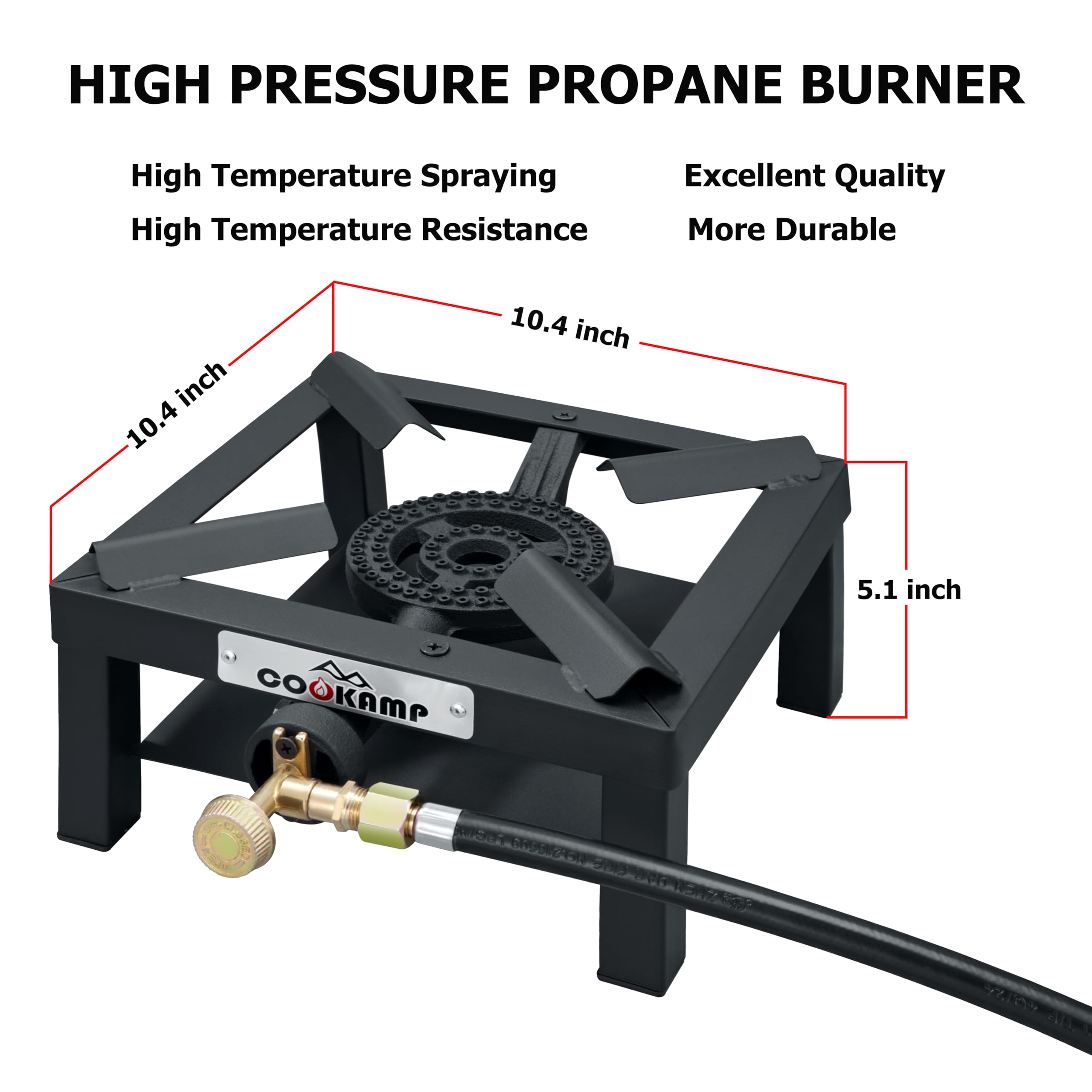 COOKAMP Propane Stove - Durable Camp Cooking -2