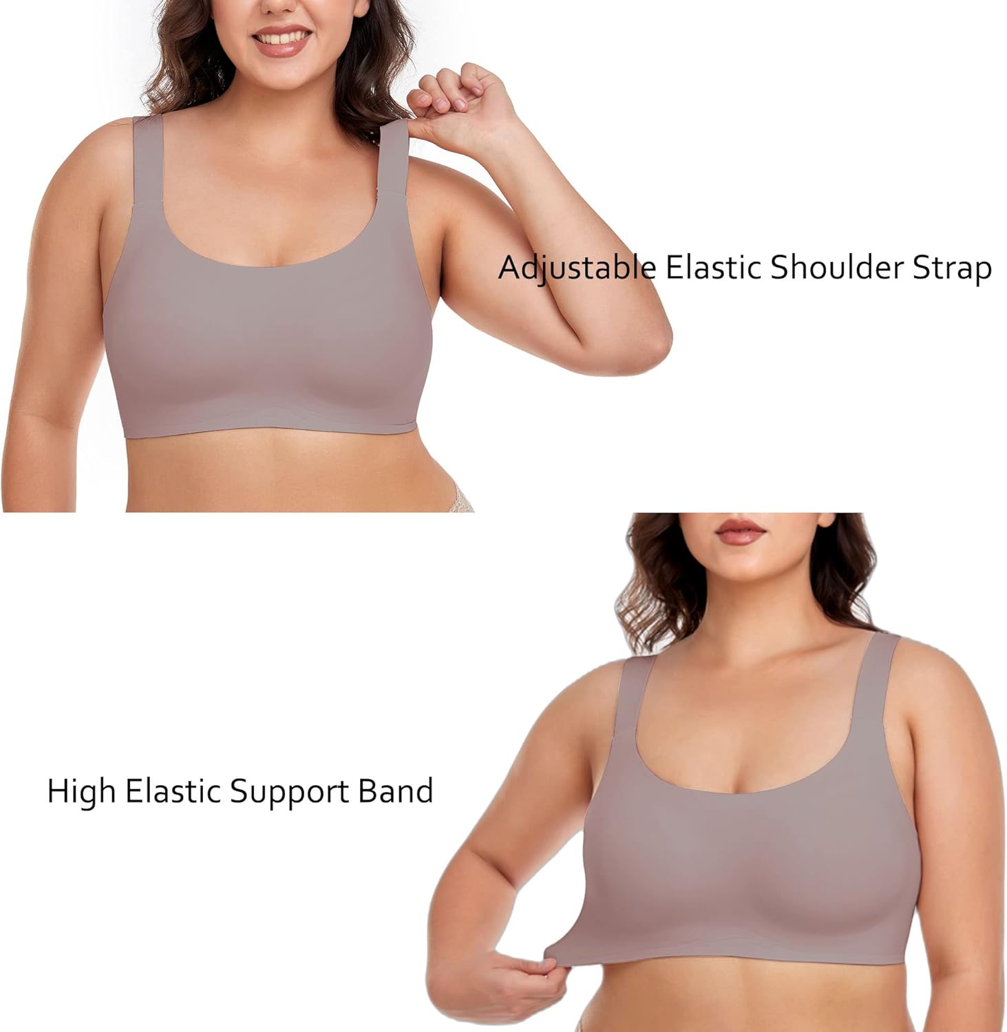 Gailife Womens Wireless Push Up Bras for Women No Underwire Seamless Full Coverage Supportive T Shirt Everyday Bras - Image 8