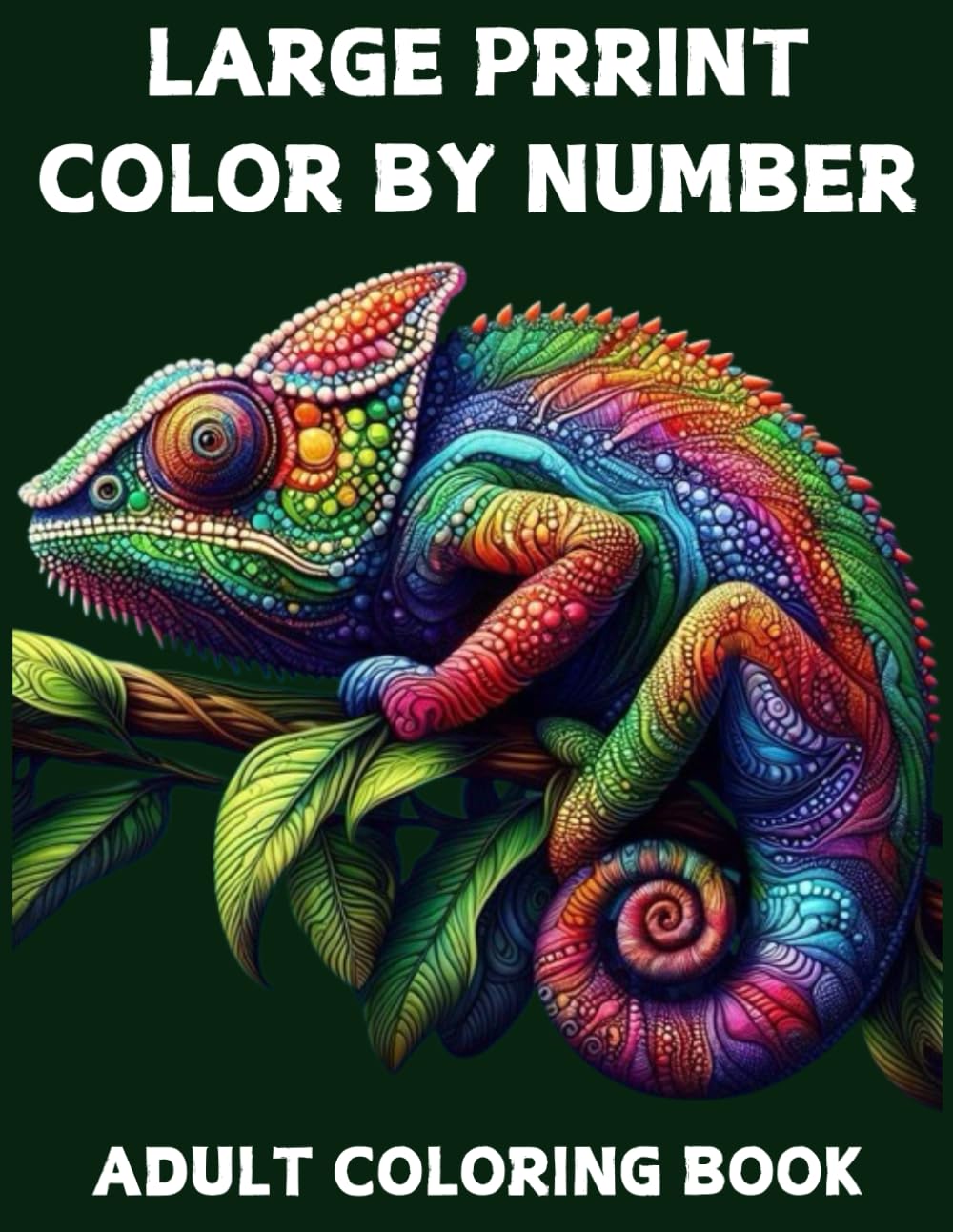 Color By Number Large Print Coloring Book For Adult: Large Print 50 Beautiful Color by Numbers Pages for Adults of Flowers, Birds, Butterfly, Nature, Landscapes, Animals And More.