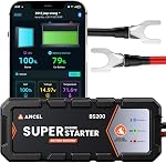 ANCEL BS200 Super Starter, Permanently Connected Jump Starter with Super Capacitor & Battery Protection System, Health Monitoring, 700A Start Assist for 3.0L Vehicles, -40°F to 176°F