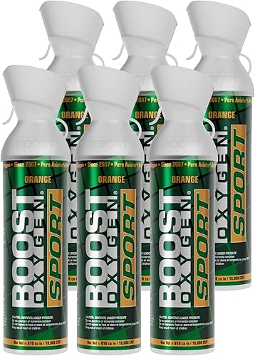 Miniatura 45 de Boost Oxygen Recipiente grande natural de 10 L | Soporte respiratorio para recuperación aeróbica, altitud, rendimiento y salud (paquete de 2)