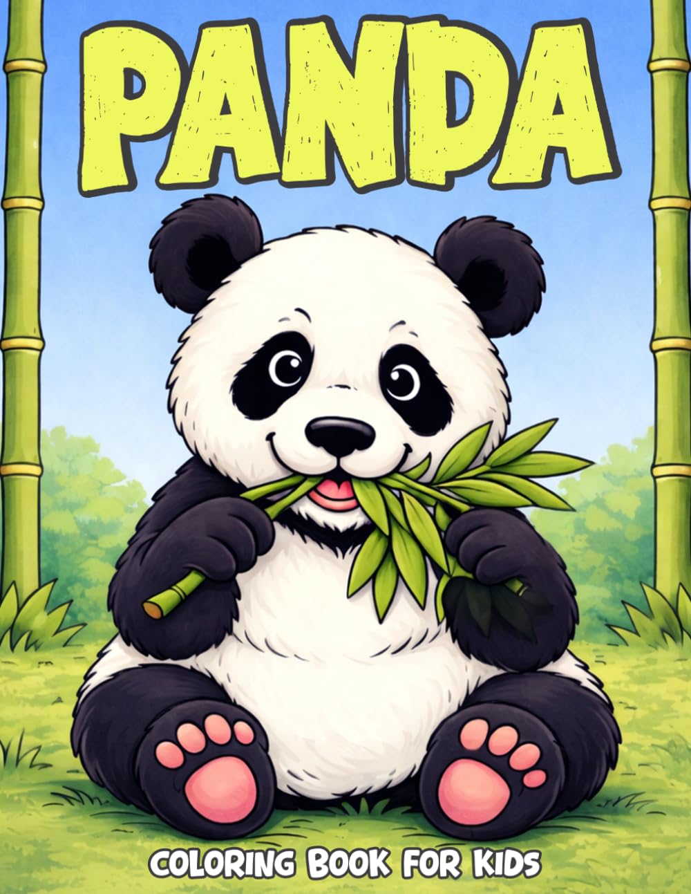Panda Coloring Book for Kids: Big Panda Coloring Book with Simple and Fun Pages for Kids
