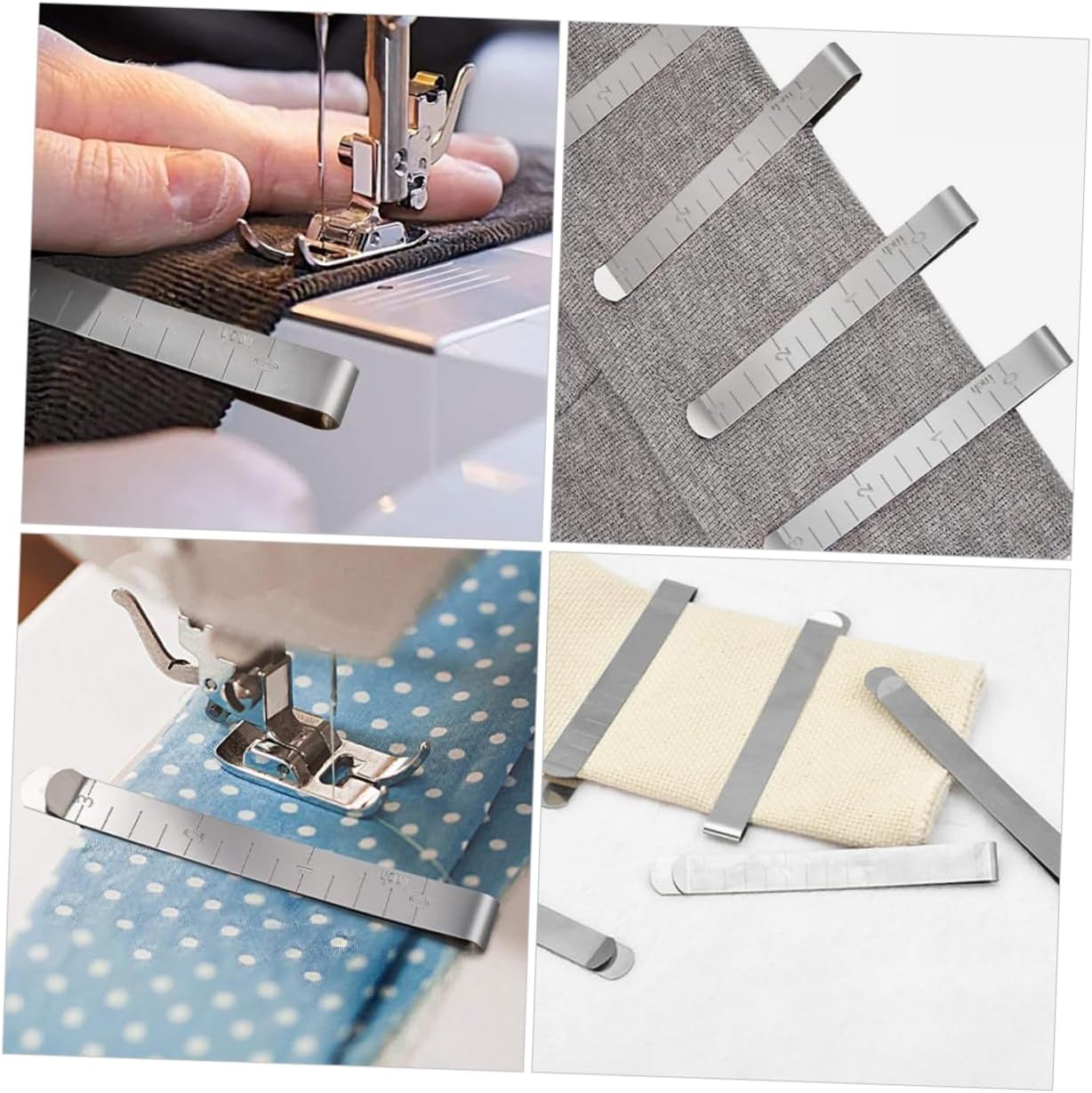 20Pcs Sewing Clips for Quilting and Crafting Stainless Steel Hemming Clips with Smooth Edges Easy to Use Ruler Knitting Clamp for Home Sewing Projects