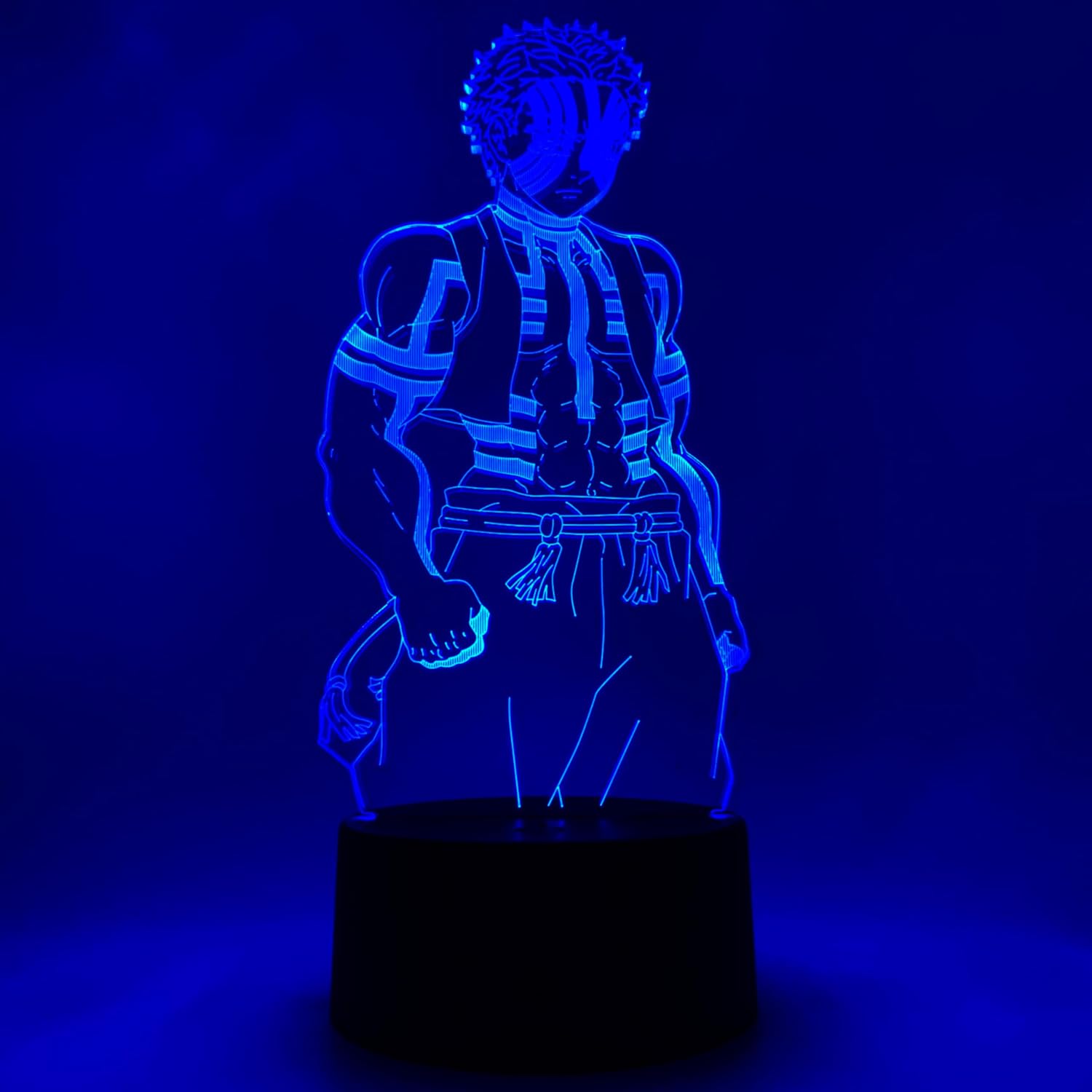 Otaku Lamps Demon Slayer - Akaza Anime Night Light, 16 Color RGB LED – Gift for Otaku