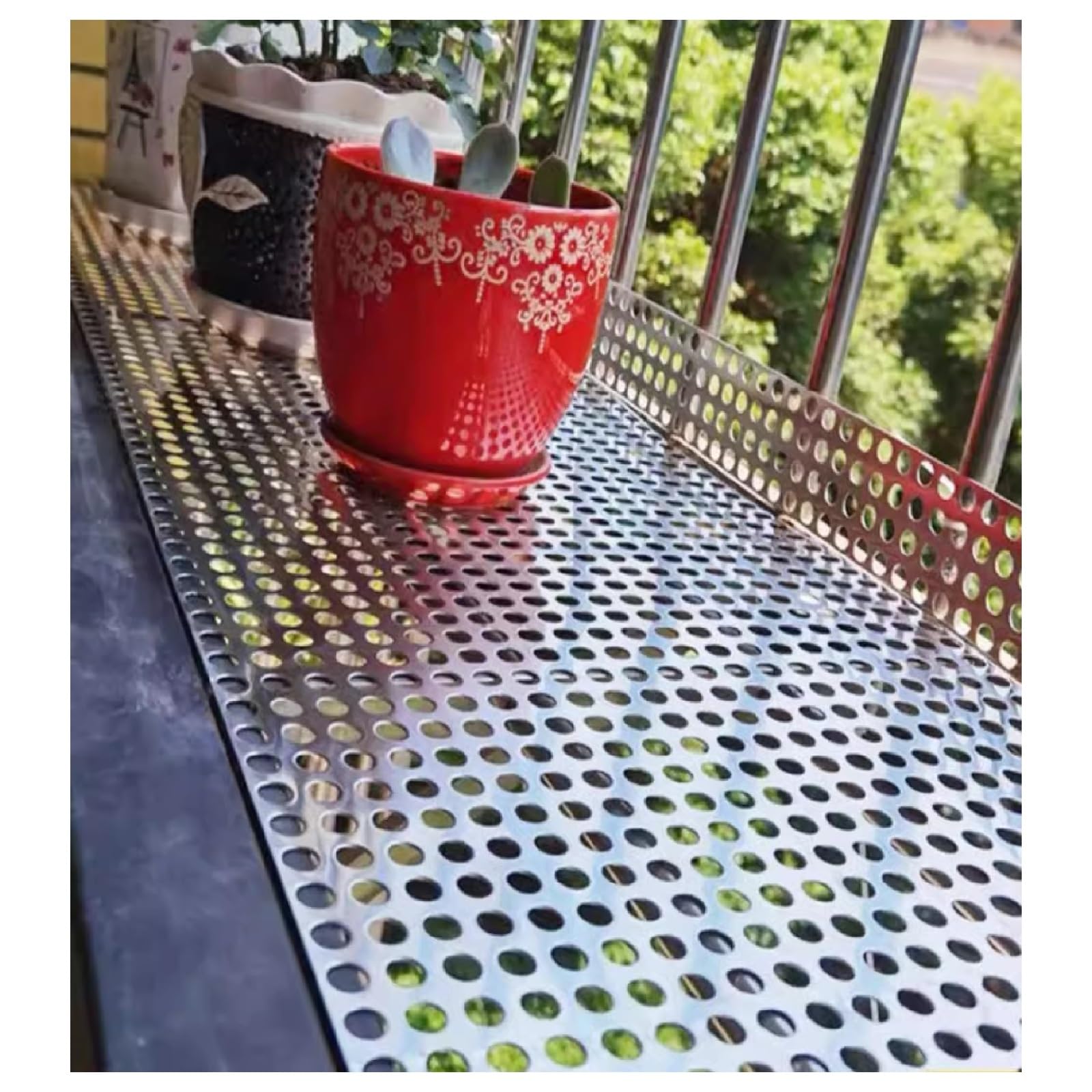 Generisch Lochblech aus Stahl (0,25 x 1 m – 0,65 x 1 m), langlebige, wasserdichte Fensterdichtungen, einfache Montage für Private und industrielle Anwendungen, vielseitiges und Robustes Metallgewebe