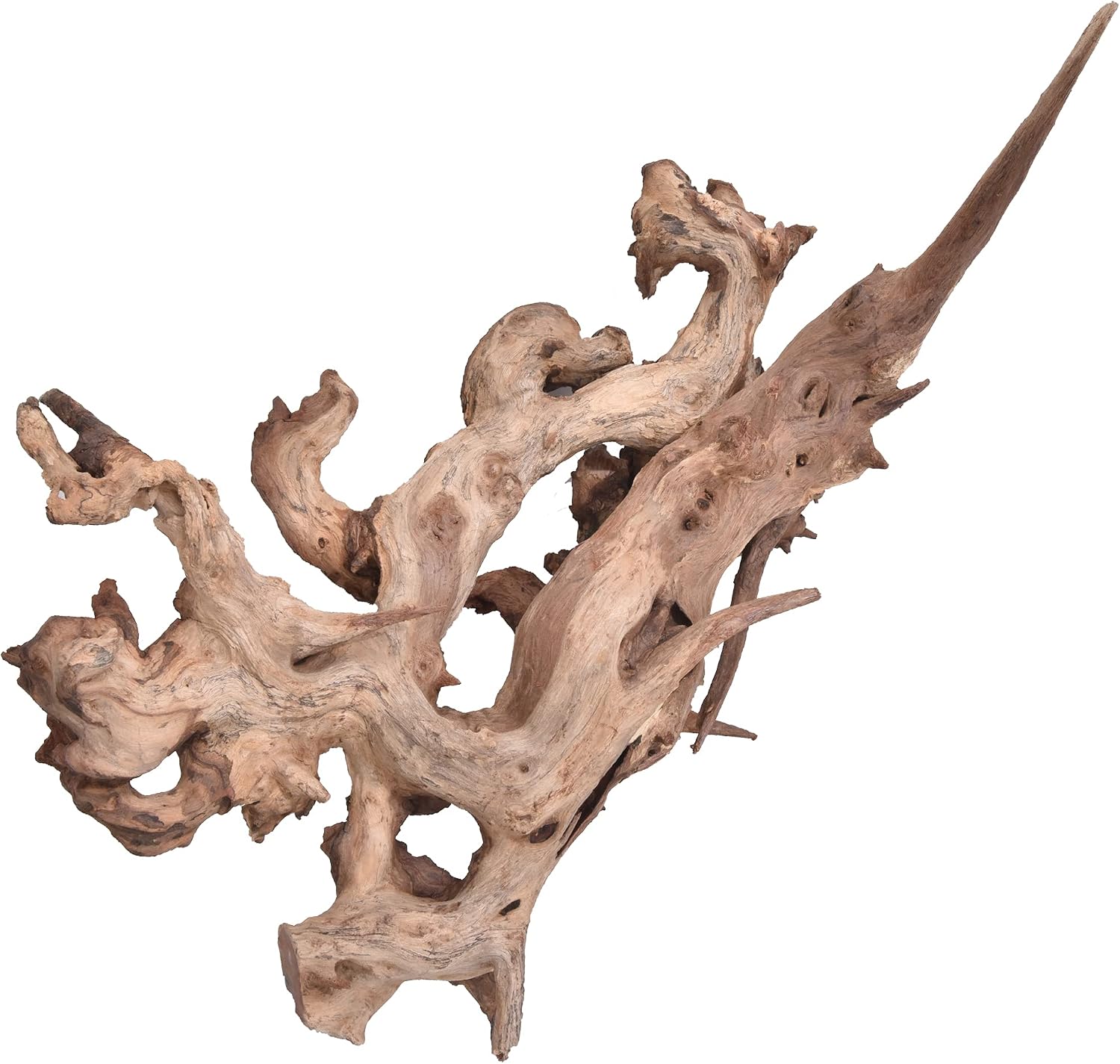 majoywoo Natural Large Driftwood for Aquarium Decor Reptile Decor 12.5-17" Long, Fish Tank Decoration