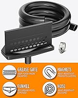 Vista 5 de Recolector de grasa trasero mejorado para plancha Blackstone, embudo de grasa trasero, trampa de grasa integrada, accesorios innovadores