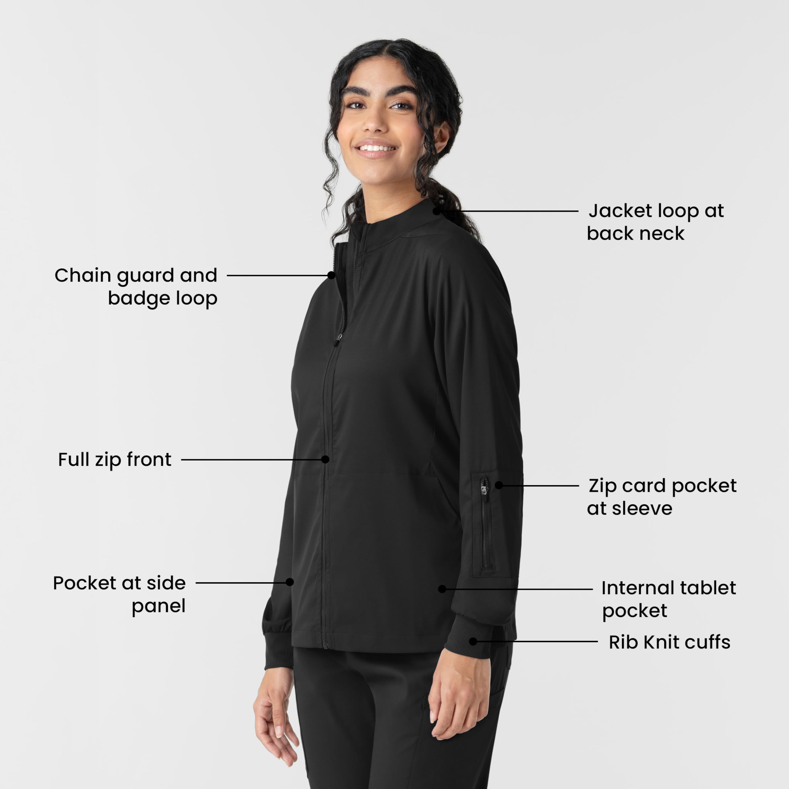 WonderWink Jacket Bata de Laboratorio para Mujer
