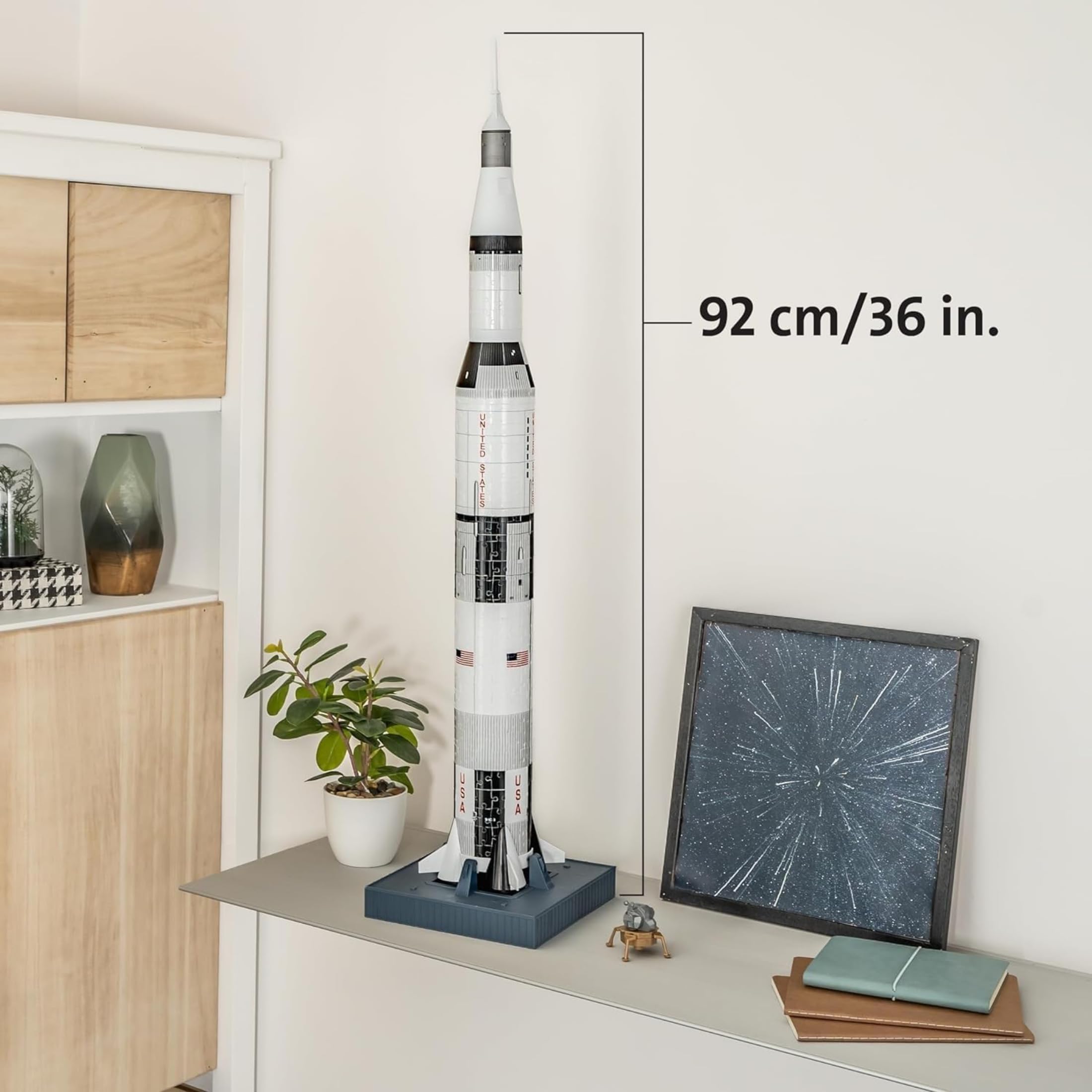 Ravensburger - Puzzle 3d Apollo Saturn V | Puzzle 3d Per Adulti E Bambini A Partire Dagli 8 Anni | Modellismo Da Costruire Adulti Di 504 Pezzi | Regalo Bambino 8 Anni E Più